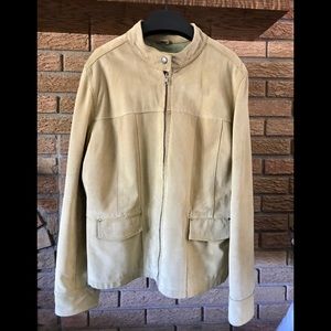 Line B pale Yellow/Green Suede Jacket
